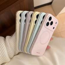 Kavenfort 素色磁吸保護殼，相容 Apple 17 Pro Max、16，防摔，亦適用於 13、15，極簡 Ins 風格，個性化 - 冰島藍 - 查看 2