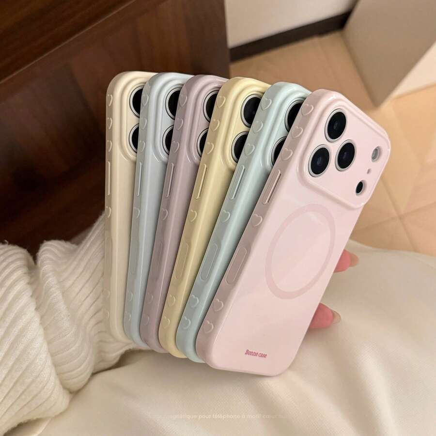 Kavenfort 素色磁吸保護殼，相容 Apple 17 Pro Max、16，防摔，亦適用於 13、15，極簡 Ins 風格，個性化