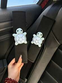 Breathable Cute Turtle Shoulder Strap Cover, Creative Small Turtle Car Safety Belt High-End Shoulder Pad Cover, Car Protective Sleeve, Suitable For All Seasons, For Women - Turtle - View 5