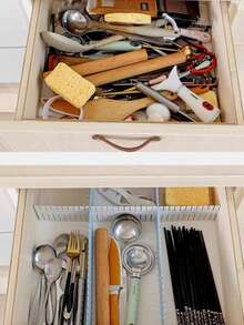 8/4/1pc Adjustable Drawer Divider Plastic Partition, Free Combination Drawer Storage, Cuttable Drawer Organizer, For Home Storage Organization - Multicolor - View 11