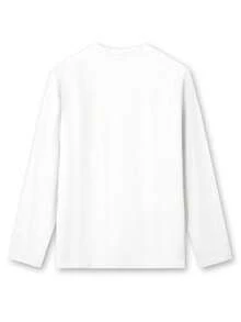 Camiseta de mujer para primavera y verano, estilo regular, de manga larga, con diseño de frasco de perfume, tacones altos y estampado floral, estilo urbano de moda. |   Diseño Juvenil |   Ajuste cómodo - Blanco - Ver 2