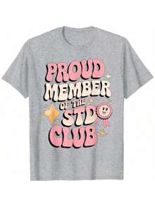 Embarrassing STD Funny Inappropriate Hilarious Adult Humor T-Shirt - Black - View 9