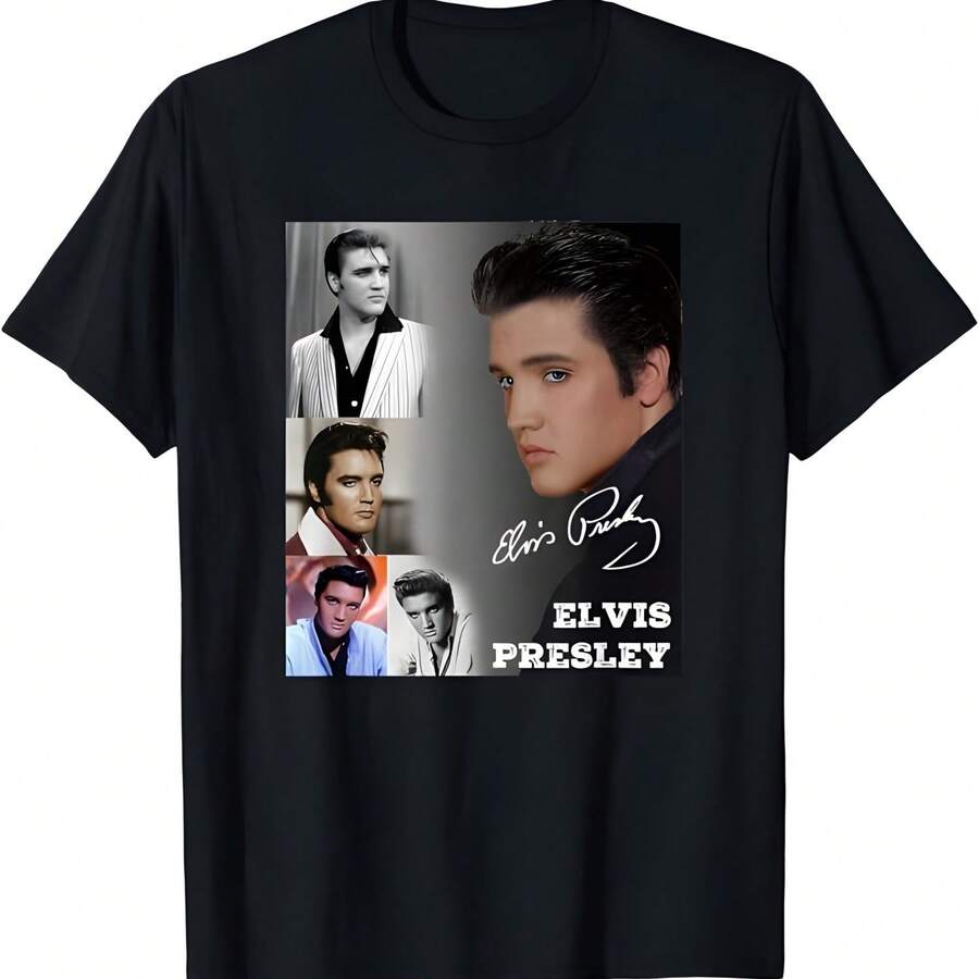 Camiseta Elviss Presleys_005 - Negro - Ver 1