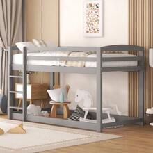 Bunk Bed For Children And Teenagers, Children's Bed, Solid Pine Frame, Easy To Assemble, 90x200cm, Grey. - Grey - View 3