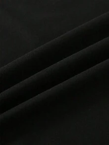 Una camiseta estampada para las que aman el maquillaje, con cuello redondo casual y mangas cortas, ideal para primavera y verano, cómoda y transpirable, perfecta para todas las estaciones, ropa deportiva para mujer - Negro - Ver 5