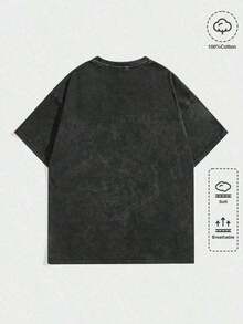 Men's And Women's 100% Cotton Florida Publix Graphic T-Shirt, Streetwear, Short-Sleeved Black T-Shirt For Women, Summer Style - 黑色 - 查看 2