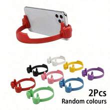 1pc/2pcs Adjustable TPU Flexible Phone & Tablet Display Stand With Thumbs-Up Design, Suitable For Mini Switch, Office Desk, Kitchen, Home Office, And Travel - Multicolor - View 11