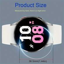 4pcs Tempered Glass Screen Protector, Suitable For Samsung Galaxy Watch 7 40mm/44mm/47mm, High Definition Clear, Sensitive Touch, Waterproof, Smooth Bubble-Free - 4pcs, Transparent - View 6