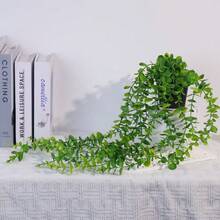 Artificial Plants, Hanging Potted Plants, Wall Hanging Shelf Decor, For Indoor, Outdoor, Living Room Shelf Decor, Home Decor, Room Decor, Garden Decoration, Wall Decoration - Eucalyptus - View 5