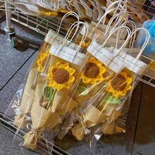 1件手工编织向日葵装饰品，适用于桌面、墙面装饰，可作为生日礼物、周年纪念礼物、母亲节礼物、派对装饰、家居装饰、情人节礼物。 - 黃色 - 查看 1