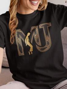 Women T-Shirts - Black - View 1
