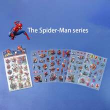 Marvel 4pcs/Set Spider Man And Avengers Stickers, Suitable For Laptops, Water Bottles, Skateboards, Guitars - Perfect For Birthday Parties, Party Decorations | Cartoon Character Stickers | Durable Stickers - Multicolor - View 8