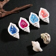 Vela aromática de caracola, vela de cera de gelatina hecha a mano con fragancia de atmósfera creativa, vela de concha marina & estrella de mar, vela aromática de aceite esencial, regalo de cumpleaños, recuerdo para novia & dama de honor, vela aromática festiva, vela hecha a mano para el Día de la Madre, vela aromática para decoración del hogar, decoración de recuerdo de boda, adorno decorativo, decoración de portavelas, recuerdo de boda, adecuada para decoración del hogar en días festivos - Caracola - Vela - Ver 5