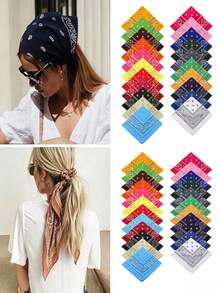 10/6 chiếc khăn bandana polyester họa tiết Paisley phong cách Hip-Hop, thích hợp cho hoạt động ngoài trời, đạp xe, dành cho nam và nữ, khăn vuông, khăn trùm đầu, khăn bandana lớn phong cách đường phố, hip-hop, kích thước 52*52CM. - Nhiều màu - Xem 1