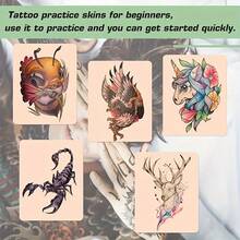 5/10/20pcs Blank 6"X8" 1mm Thick Tattoo Practice Skin Set, Suitable For Tattooing And Microblading - Apricot - View 5