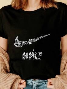 Women T-Shirts - Black - View 3
