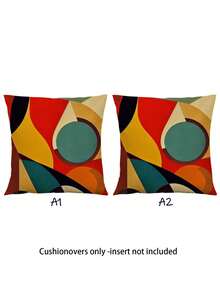 2 vỏ gối trang trí, vỏ gối họa tiết hình học phong cách Bohemian, vỏ gối sợi polyester, chất liệu vải lanh cổ điển, khóa kéo ẩn, có thể giặt máy, họa tiết đường kẻ tối giản, vỏ gối trang trí nhà cửa cho ghế sofa, phòng khách, phòng ngủ, không kèm ruột gối. - Nhiều màu - Xem 13