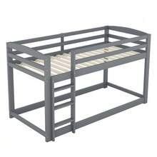 Bunk Bed For Children And Teenagers, Children's Bed, Solid Pine Frame, Easy To Assemble, 90x200cm, Grey. - Grey - View 9