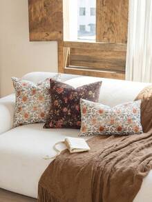 1pc Bohemian Style Pillowcase, Retro Pattern Design, Warm & Comfortable, Decorative & Practical For Home, Living Room, Sofa - Mi Xiaohua - View 7