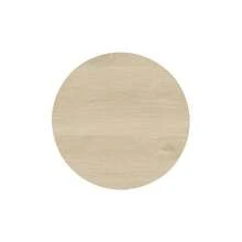 Set Of 2 Round Coffee Tables With Natural Wood Look And Wavy Structure – Integrated Side Table, Ideal For The Living Room, Bedroom, Office Or Study. - Natural Color - View 10