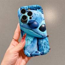 Disney Stitch Phone Case, Official Disney Lilo & Stitch Character Design, Plush Stitch Close-Up Protective Cover. Compatible With IPhone 17, 16, 15, 14, 13, 12, 11 Pro Series, Featuring A Soft, Fuzzy Close-Up Of Stitch's Face, Perfect For Disney Fans And Stitch Lovers To Showcase Their Favorite Character, Ideal For Birthdays, Holidays, Anniversaries, Graduation Gifts, Or Any Special Occasion To Surprise Family, Friends, Classmates, And Loved Ones. - trắng - Xem 2