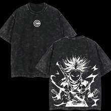 Dragon BallZ Future Trunks Vintage Washed Graphic T-Shirt, Oversized Short Sleeve Crewneck Tee, Men's Women's Casual Streetwear Top, Anime Dragon BallZ Grunge Aesthetic Black And White SuperSaiyan T-Shirt, Ropa De Hombre , Graphic Tee, Cotton Graphic Tees, Camisetas Para Hombre, Camisas Para Hombre, Anime Shirt, Anime Shirts, Shirts Graphic, Graphic Shirt, Graphic Shirts, Clothes For Men, Men's T Shirts, Summer Outfits, Mens Clothes, Shirts, Summer Clothes, Streetwear, Y2k, Graphic Tee, Men Gifts, Men's And Women's Double-Sided Printed Casual Street Commuter T-Shirts, Suitable For Fathers And Boyfriends, Are 100% Cotton Heavy T-Shirts, Father's Day Gift, Independence Day Gift, Thanksgiving Gift. - 黑色 - 查看 1