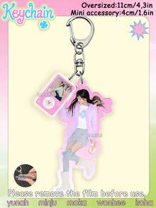 Llaveros ILL-IT, Wonhee, Moka, Minju, Iroha, Yunah, Productos de merchandising de fans, Llavero ILL-IT, Decoración de escritorio, Coleccionables, Decoración de sala de estar, Colgante de bolso, Decoración colgante de coche, Adorno de escritorio, Regalo de cumpleaños, Recuerdos de fiesta - 1PC - Ver 4