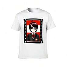 Camiseta Chibi Cinema-Austria, camiseta esencial, camiseta de hombre, camiseta lisa. - Blanco - Ver 2