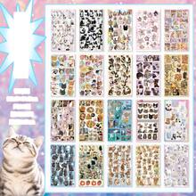 可爱字母贴纸，萌猫主题贴纸，剪贴簿，日记本，DIY贴纸簿 - 1 Set - 查看 13