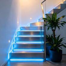 1 pieza Tira de luz LED RGB alimentada por USB con control remoto de 44 teclas, múltiples opciones de color, adecuada para sala de estar, dormitorio, sala de computadora, decoración de escaleras y diversas decoraciones navideñas - Tira de luz RGB 3535 de 44 teclas - Ver 6