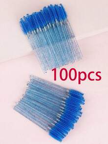 50/100pcs Disposable Eyelash Brushes, Suitable For Eyelash Extension, Eyebrow And Makeup, Crystal Color, 7 Colors Available (Multi-Color) - Multicolor - View 20