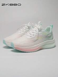 ZKBBO Tênis Femininos para Corrida, Leves e Confortáveis, Adequados para Todas as Estações, Caminhada Fitness, Tênis Esportivos Casuais - Verde - Visão 6