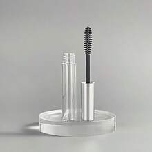 1/5/10个装玫瑰金可填充化妆品容器，5毫升透明眼线/睫毛膏空瓶，带漏斗 - 銀色 - 查看 6
