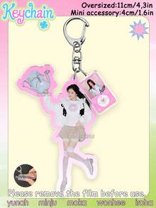 Llaveros ILL-IT, Wonhee, Moka, Minju, Iroha, Yunah, Productos de merchandising de fans, Llavero ILL-IT, Decoración de escritorio, Coleccionables, Decoración de sala de estar, Colgante de bolso, Decoración colgante de coche, Adorno de escritorio, Regalo de cumpleaños, Recuerdos de fiesta - 1PC - Ver 10