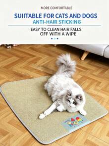 1pc Dog Bed Summer Cooling Mat For Pets - Large For Cats And Dogs, Breathable Cooling Mat With Ice Pad, Ice Shelter For Pets - Multicolor - View 6