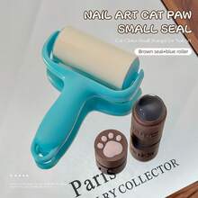 Cat Paw Nail Art Stamping Kit - Includes Cute Transparent Silicone Stamp, Stamping Plate, Cleaning Roller, Suitable For Nail Polish Transfer Printing, Nail Art DIY Tools For Beginners And Nail Salons - Multicolor - View 21