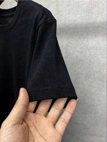 1 Camiseta Negra Estampada con Diseño de Toro para Hombre, Camiseta Gráfica, Camiseta de Verano, Camiseta Unisex Casual de Cuello Redondo, Talla Grande 5XL para Hombre, Tejido de Punto Ligero de 220 G/M², Lavable a Máquina, Adecuada para Primavera/Verano/Otoño, Navidad, Halloween, Día de San Valentín EYFY - Negro - Ver 4