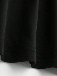 Playera Multicolor con Moño Minimalista estampado- Casual y Versátil ML3G - Negro - Ver 5