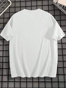 Camisas de con Estampado Creativo de Letras de ALL SAINTS.Camisa de de Manga Corta para Hombres de% Algodón, con un Cuello Redondo Suave, transpirable y cómoda de llevar. 0L6N - Blanco - Ver 2