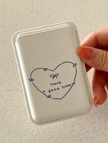 1pc Korean Style Leather Magnetic Card Holder - Multicolor - View 15