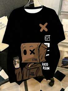 Camisetas de hombre para primavera y verano - Negro - Ver 1