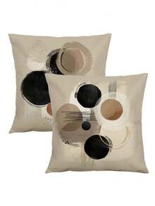 2 vỏ gối trang trí, vỏ gối họa tiết hình học phong cách Bohemian, vỏ gối sợi polyester, chất liệu vải lanh cổ điển, khóa kéo ẩn, có thể giặt máy, họa tiết đường kẻ tối giản, vỏ gối trang trí nhà cửa cho ghế sofa, phòng khách, phòng ngủ, không kèm ruột gối. - Nhiều màu - Xem 2
