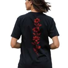 Camiseta de manga corta 100% algodón, estilo europeo y americano de verano, holgada y versátil, cómoda y favorecedora, de corte oversize, prenda única para mujer. - Blanco - Ver 6