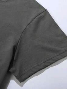 Camiseta casual de mujer con estampado de gato leyendo Camiseta informal holgada para mujer con estampado de gatos leyendo Camisetas de Mujer - Gris Oscuro - Ver 3