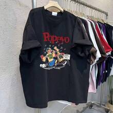 Camiseta de manga corta de talla grande para mujer, marca de moda, corte holgado de verano, estilo casual. - Blanco - Ver 8