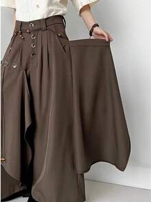 Women Pants - Coffee Brown - View 6