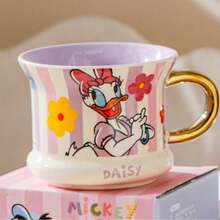 Disney 迪士尼米奇陶瓷马克杯 - 精致300毫升渐变色咖啡杯，配金色把手 - 米奇和米妮主题收藏版陶瓷咖啡杯 - 厨房和餐厅必备 - 彩色 - 查看 13