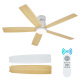 Ventilador de techo – Blanco – Montaje con varilla