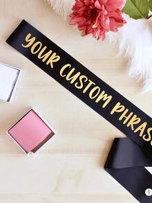 Custom Party Strap With Text, Custom Sash Personalized Sash With Logo Text, Bride To Be Sash, Bachelorette Sash, Custom Sashes For Pageants Birthday, - Multicolor - View 10
