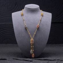 dazzdelic 3pcs Set Italian Crafted Multi-Color Faceted Copper Bead Rectangular Necklace, Bracelet & Earrings, Women Party Wear - 3-piece Set - View 7